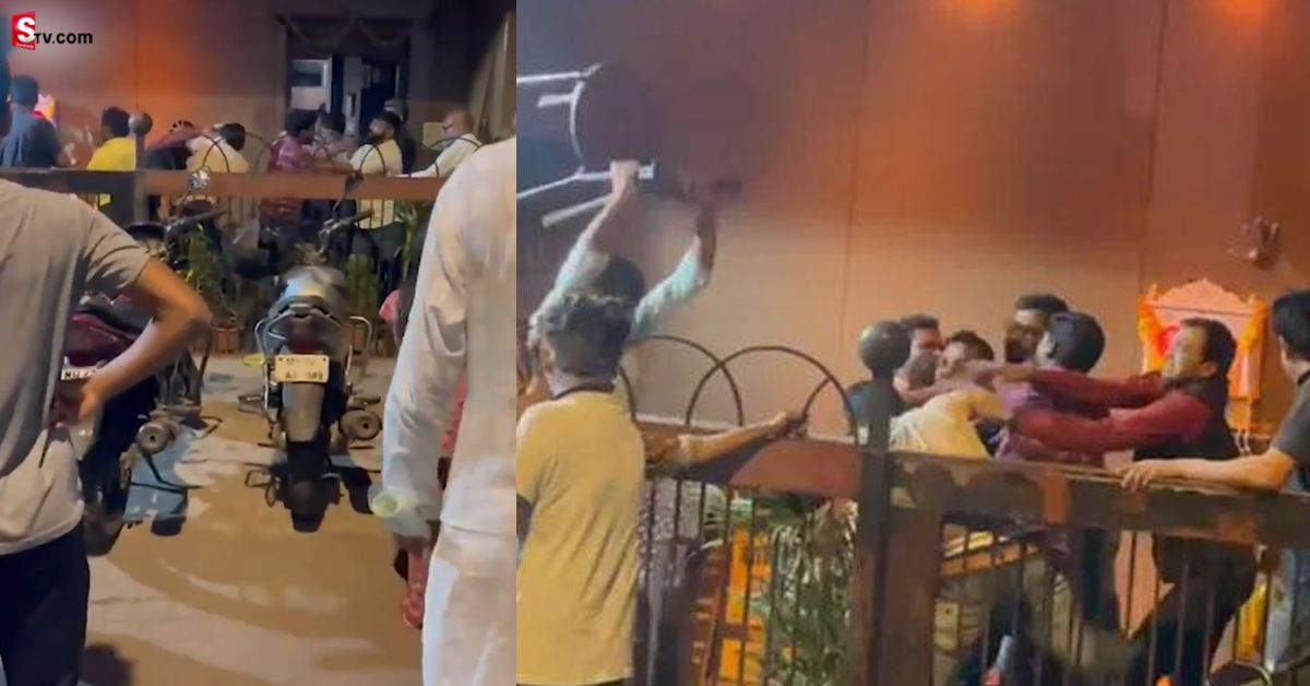 Bar Fight: వీడియో: బార్​ సిబ్బందితో మందుబాబుల ఫైట్.. మూతులు పగిలేలా, కుర్చీలు విరిగేలా..!