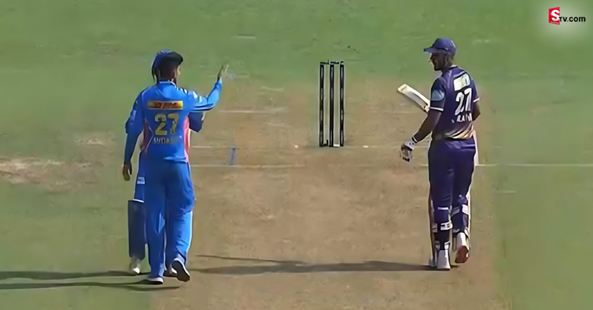 MI vs KKR: వీడియో: నితీష్ రాణాను గెలికిన యువ క్రికెటర్.. మైదానంలోనే గొడవ!