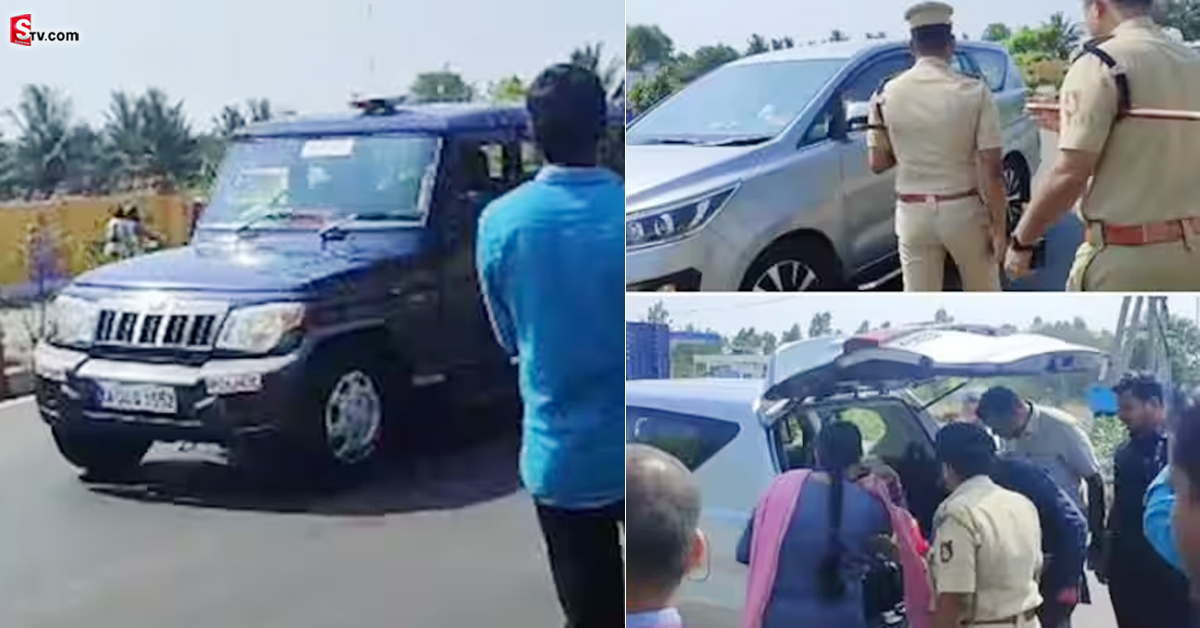 నడి రోడ్డుపై CM కారు ఆపిన పోలీసులు.. మద్యం, డబ్బు కోసం సోదాలు!