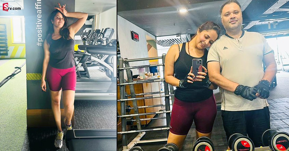 Anasuya: జిమ్ లో తెగ కష్టపడుతున్న అనసూయ.. భర్తతో కలిసి!