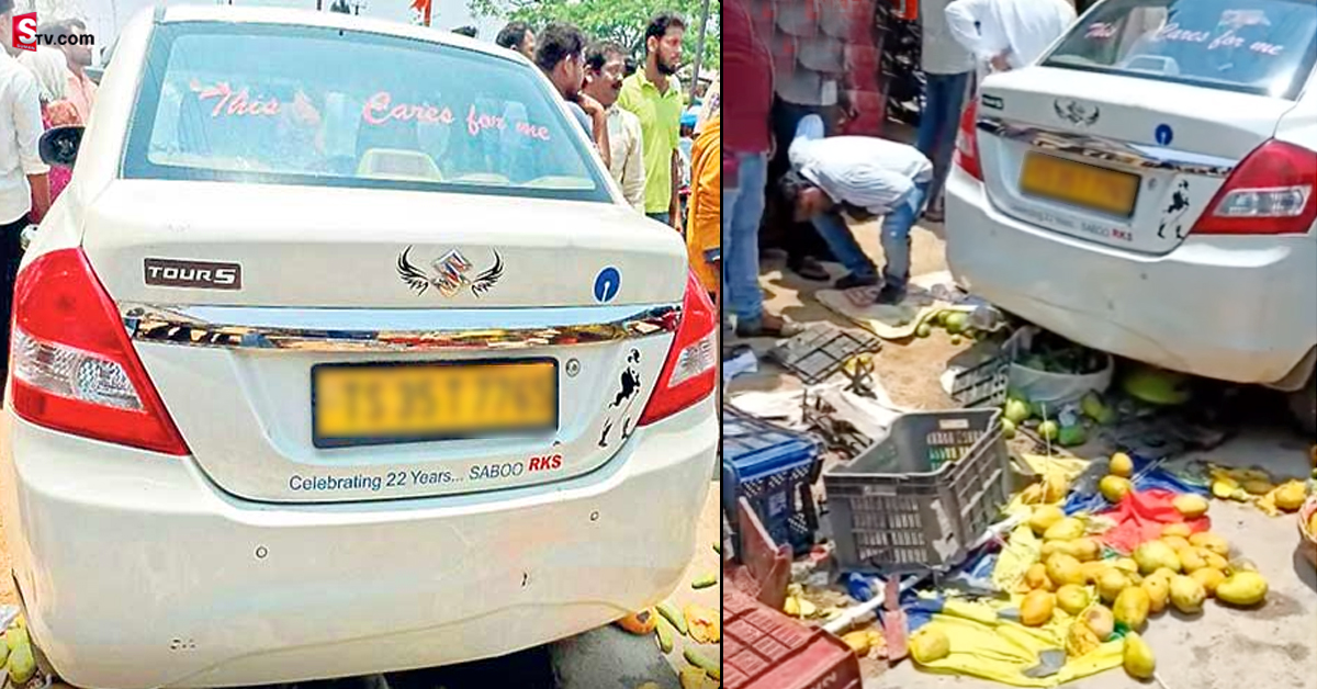 చిరువ్యాపారులపై దూసుకెళ్లిన కారు.. మహిళ మృతి