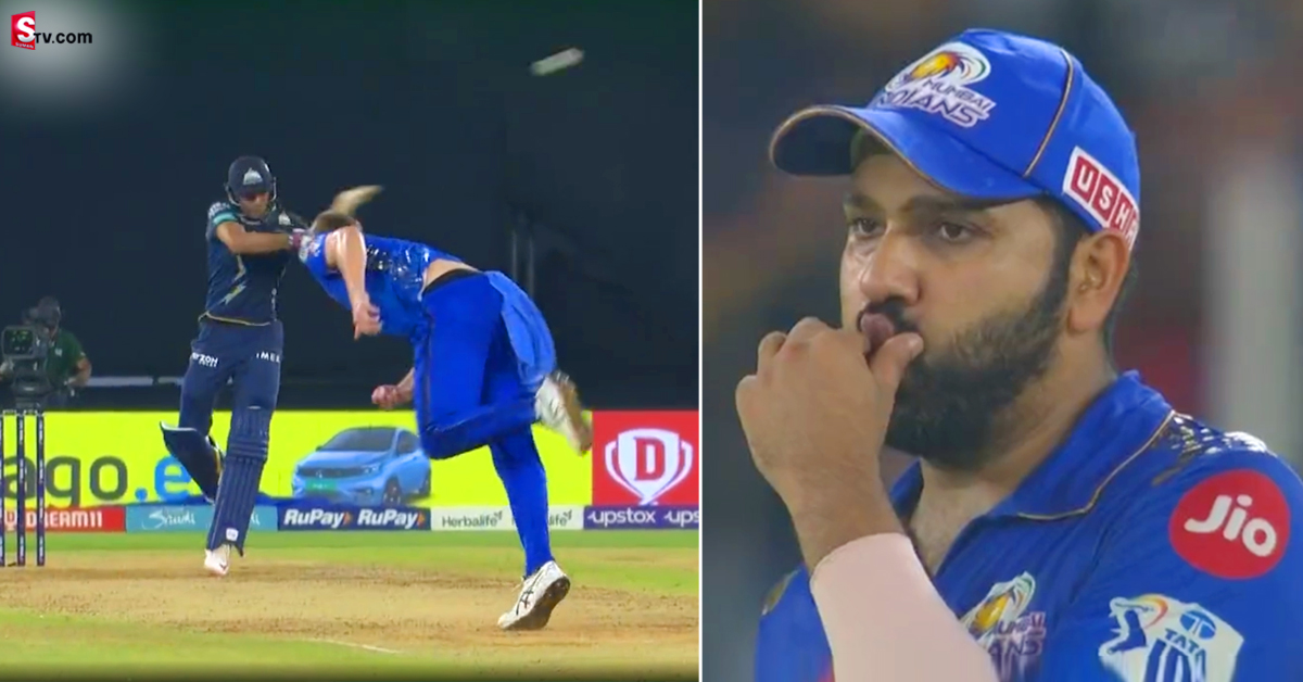 Shubman Gill: వీడియో: క్రీజు వదిలి ముందుకొచ్చి గిల్ సిక్సర్.. వింత షాట్​కు షాకైన రోహిత్!