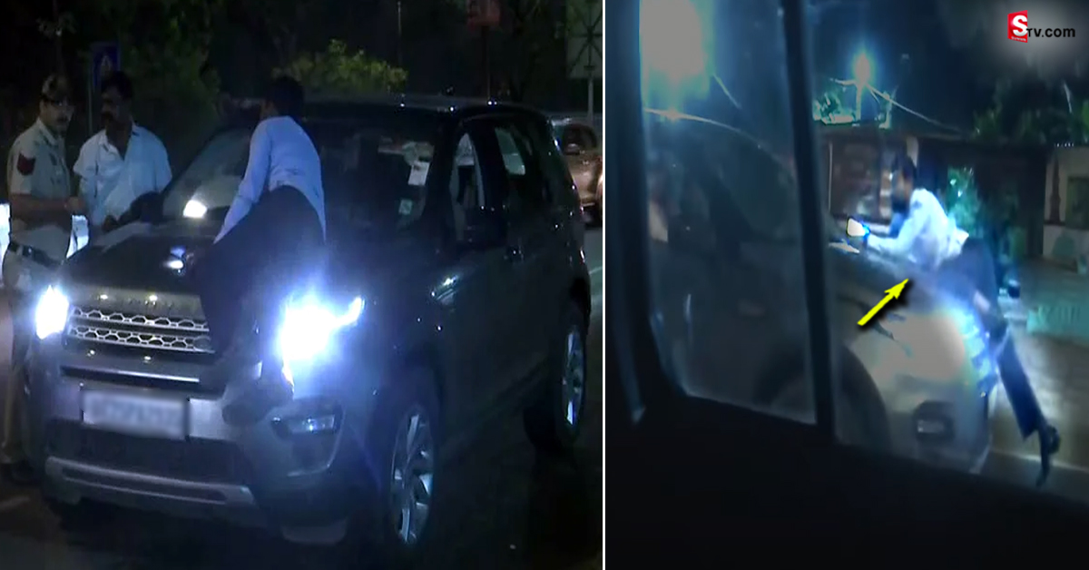 MP’s Driver: దారుణం: బానెట్​ మీద మనిషిని ఈడ్చుకెళ్లిన ఎంపీ కారు డ్రైవర్!