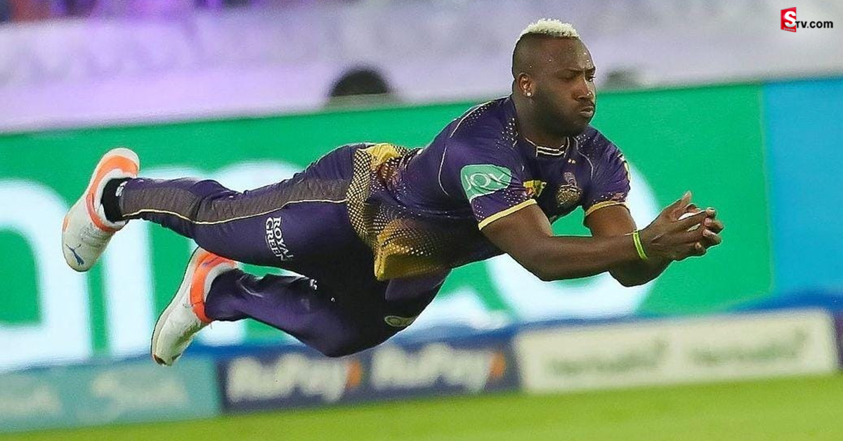Andre Russell: వీడియో: రస్సెల్ కళ్లు చెదిరే క్యాచ్.. సూపర్ మ్యాన్ తరహాలో అమాంతం గాల్లోకి ఎగిరి..!