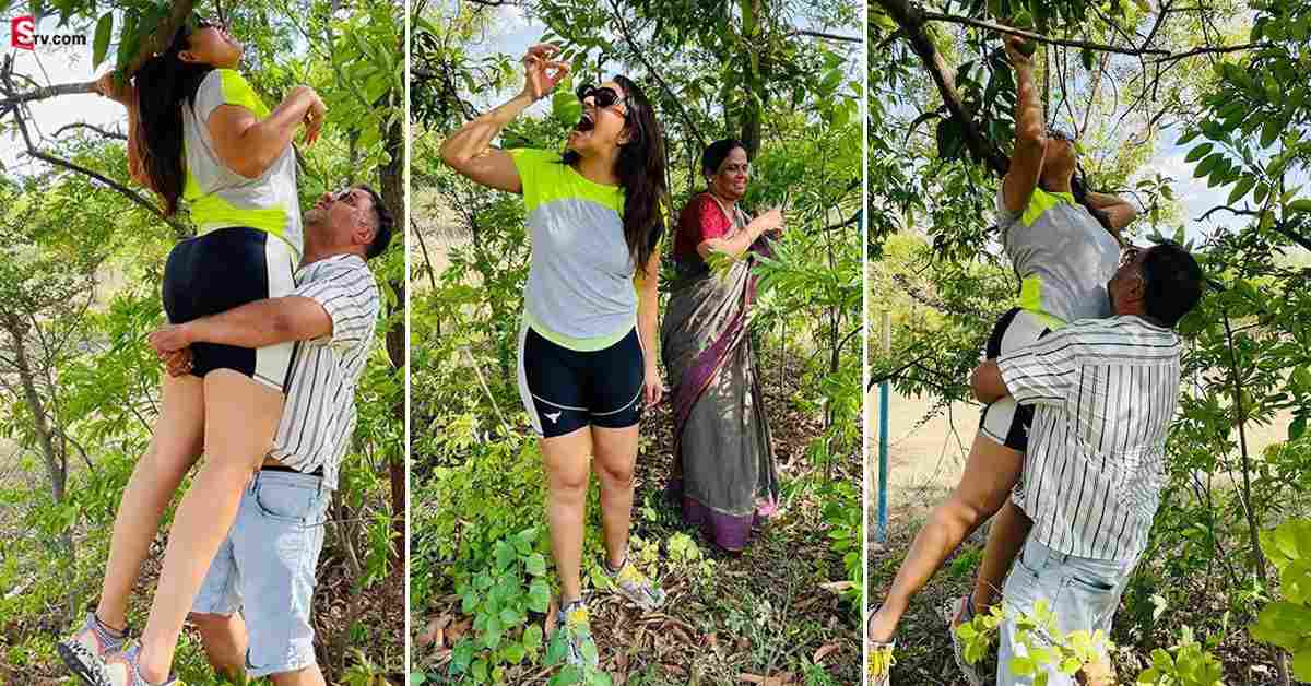 ఆ సినిమాలో మాదిరిగా.. మామిడి తోటలో భర్తతో కలిసి అనసూయ రచ్చ.. .