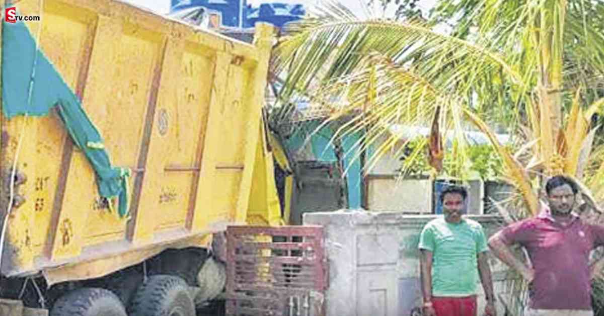 ఇదేం డ్రైవింగ్ రా నాయనా.. ఏకంగా ఇంట్లోకి దూసుకెళ్లిన లారీ!