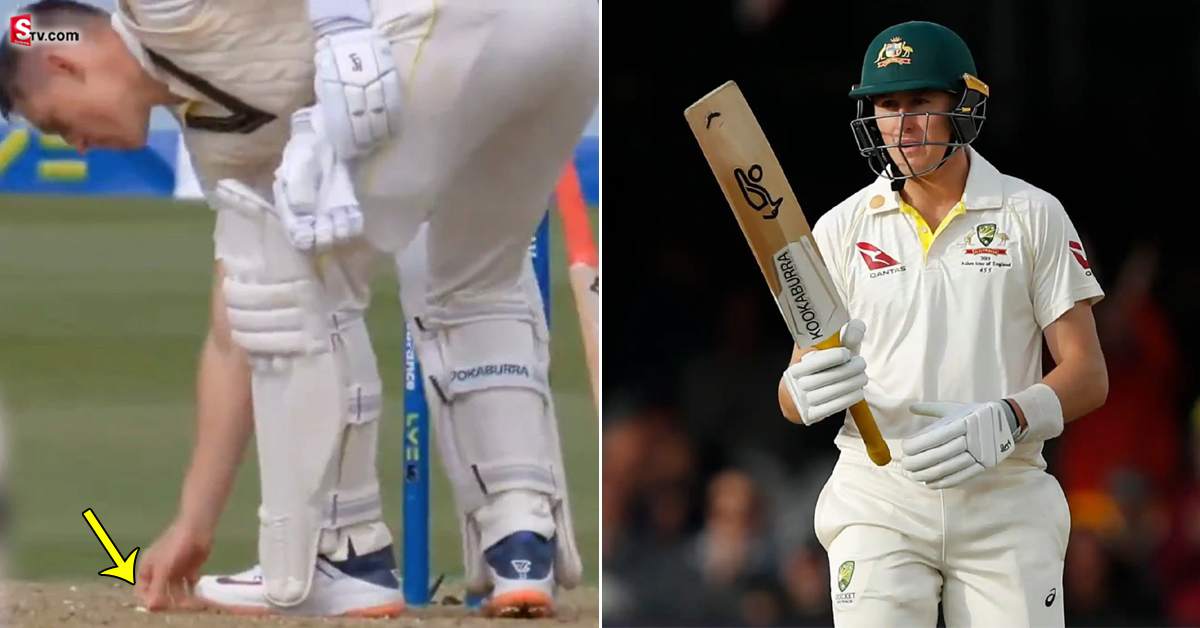 Marnus Labuschagne: వీడియో: ఇదేం పని లబుషేన్? కింద పడిన బబుల్ గమ్​ను తీసుకొని..!