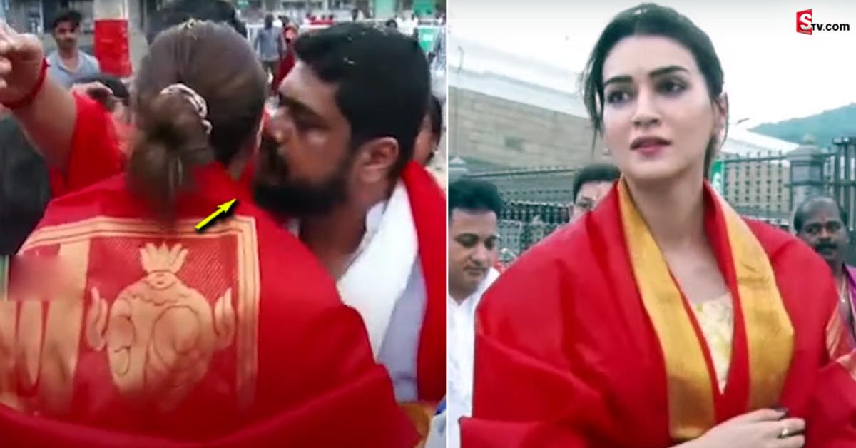 తిరుమలలో కృతికి ముద్దు పెట్టిన ఆదిపురుష్‌ దర్శకుడు.. భక్తుల సీరియస్‌!