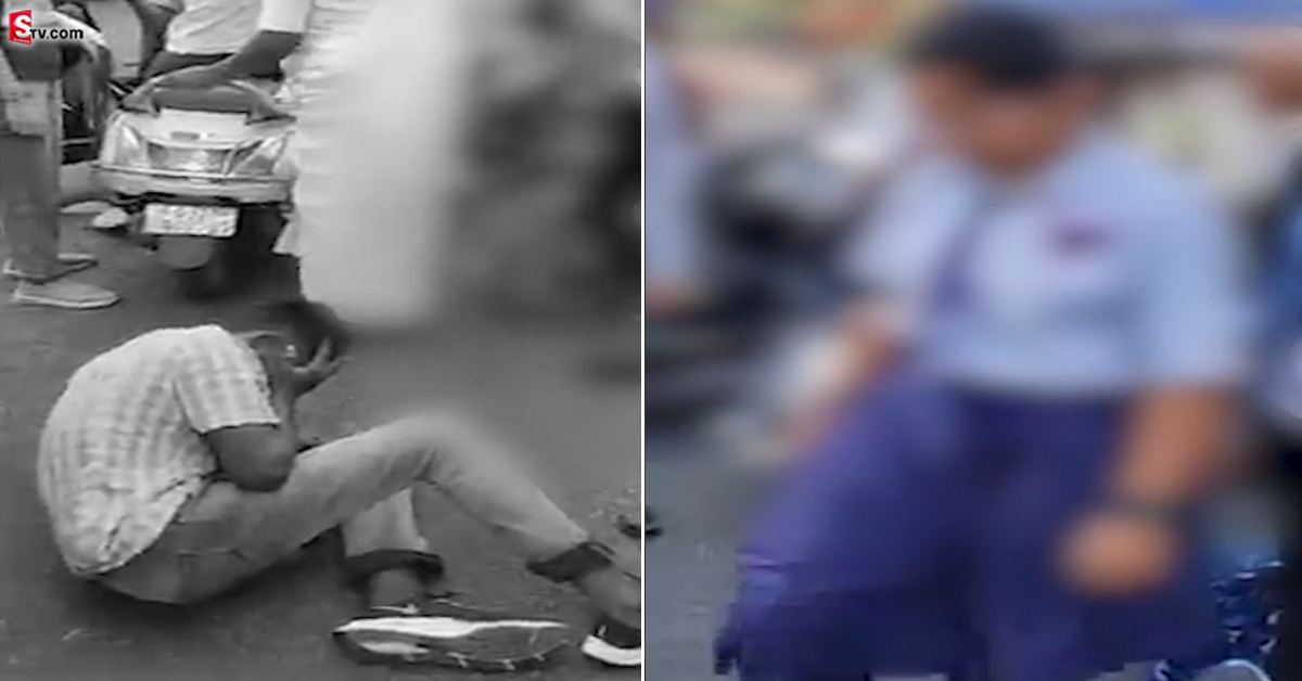 వీడియో: యువకుడిని నడి రోడ్డుపై చితక్కొట్టిన స్కూల్ విద్యార్థిని! ఎందుకంటే?