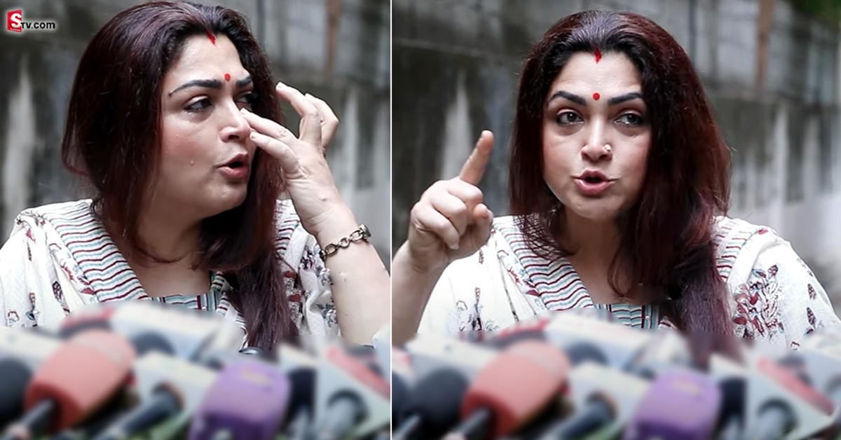 వీడియో: ఖుష్బూపై అసభ్య కామెంట్లు.. మీడియా ముందు ఏడ్చిన నటి!