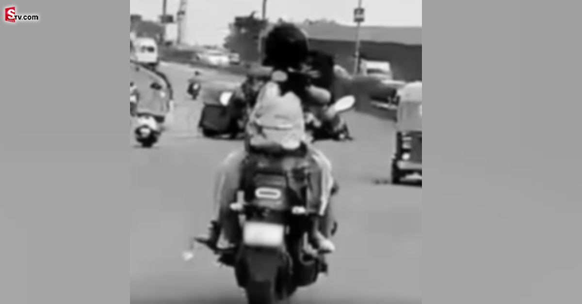బహిరంగంగా రొమాన్స్ చేసిన లవర్స్ కి దిమ్మతిరిగే షాక్..
