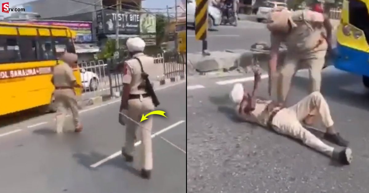 రోడ్డుపై హోంగార్డ్ వినూత్న నిరసన.. అసలు ఏం జరిగిందంటే..?