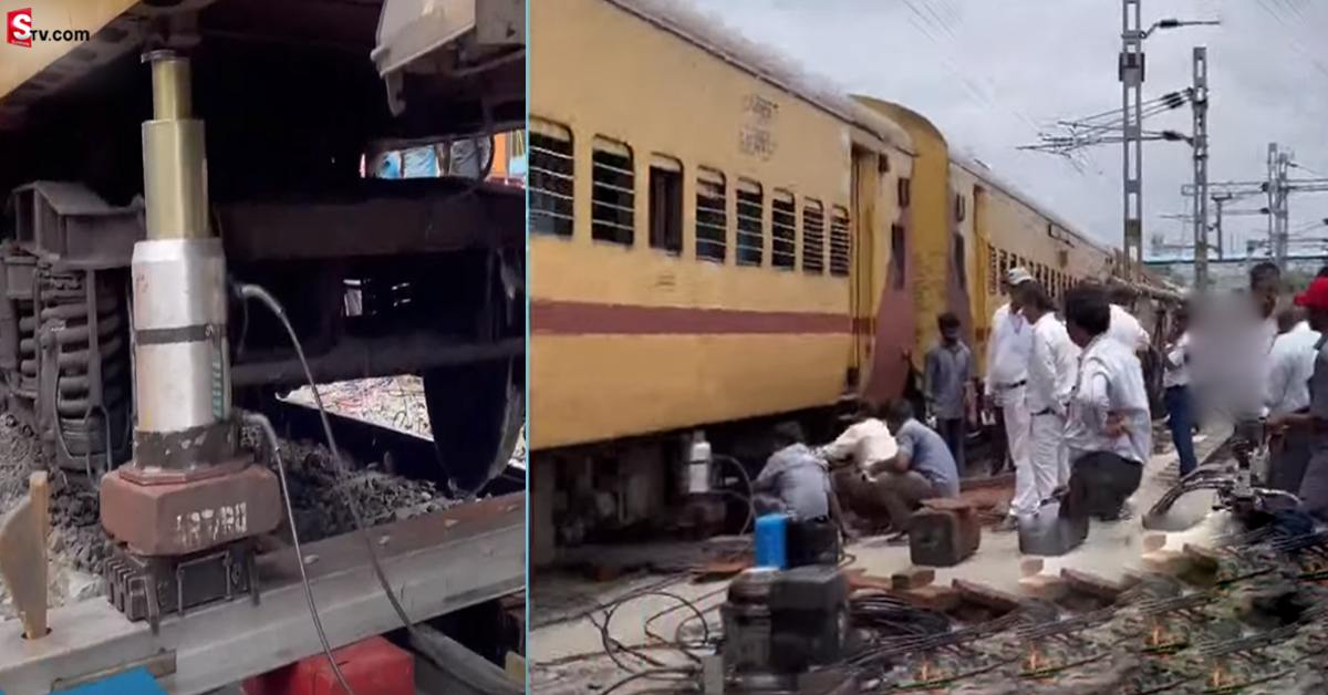 బ్రేకింగ్: తిరుపతిలో పట్టాలు తప్పిన రైలు..