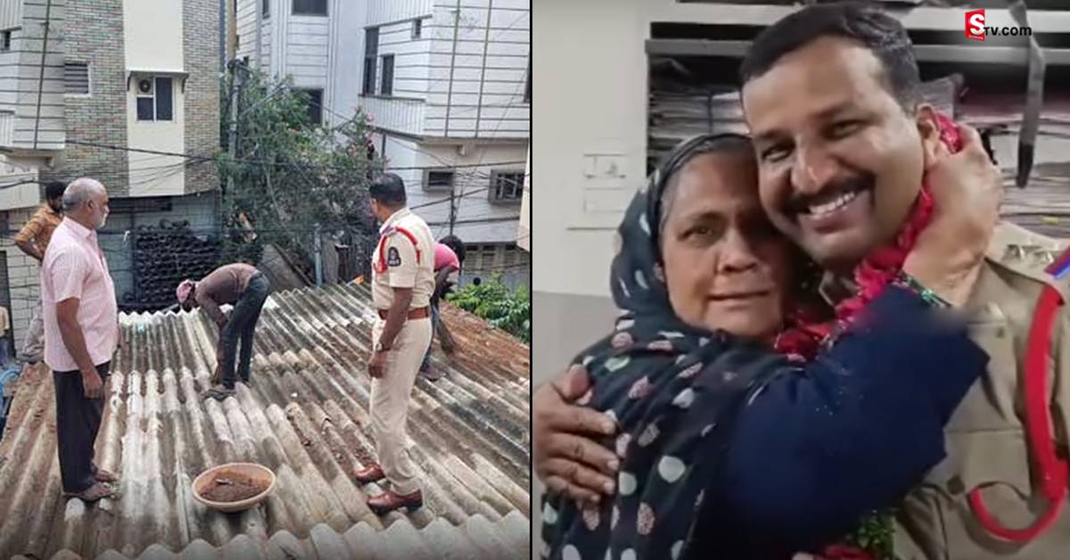 పెద్ద మనస్సు చాటుకున్న ఎస్సై.. సొంత డబ్బులతో అవ్వకు ఇల్లు..